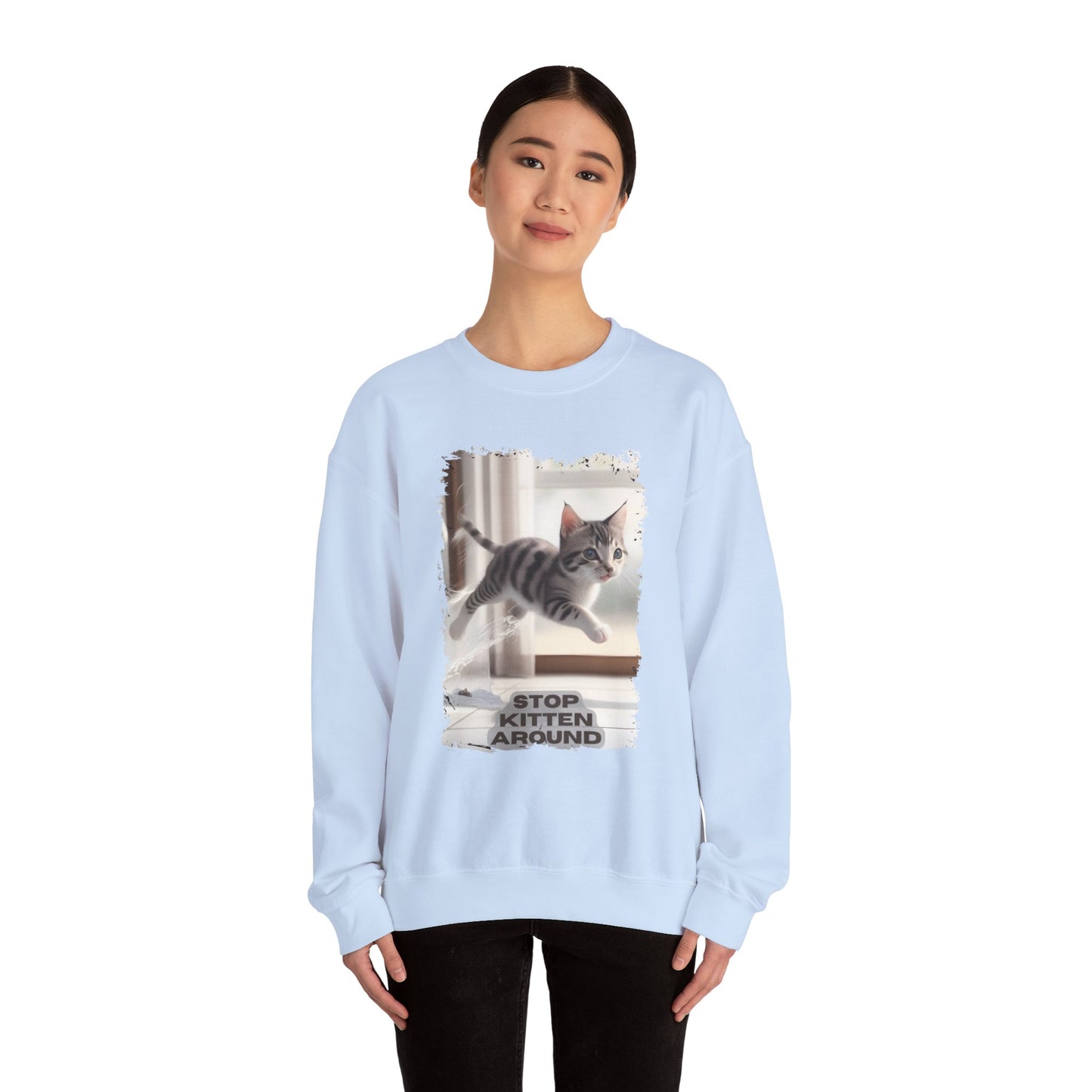 Unisex Heavy Blend™ Crewneck Sweatshirt - Stop Kitten Around