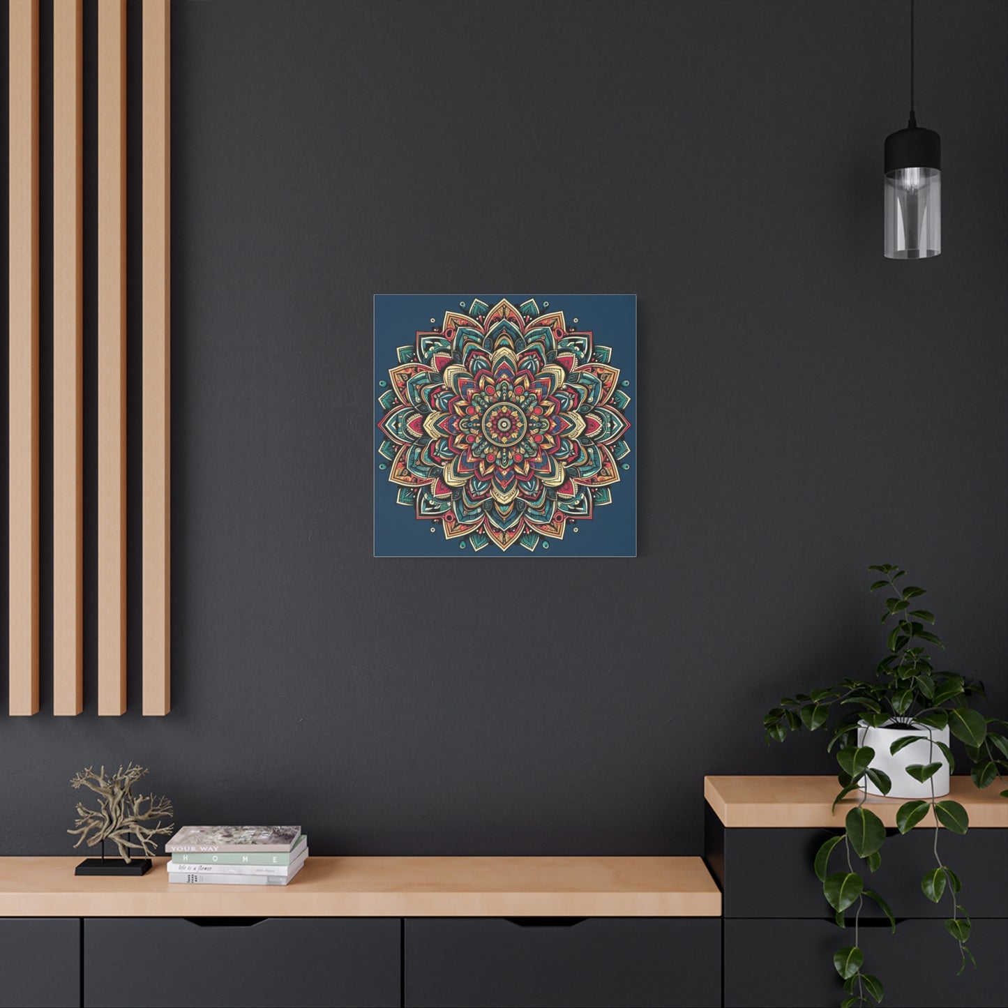 Matte Canvas, Stretched, 1.25" - Mandala and intricate geometric designs - Wall Art