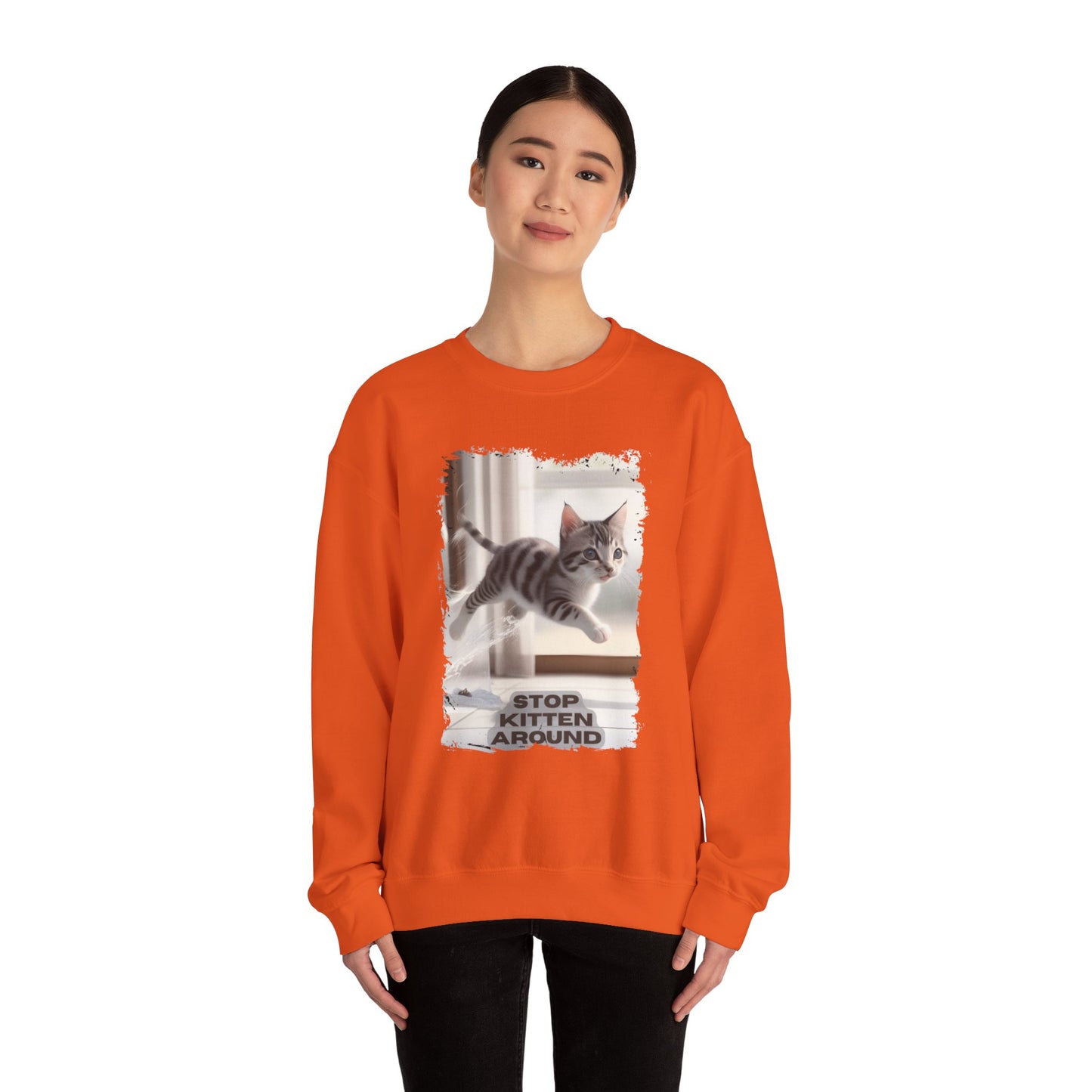 Unisex Heavy Blend™ Crewneck Sweatshirt - Stop Kitten Around