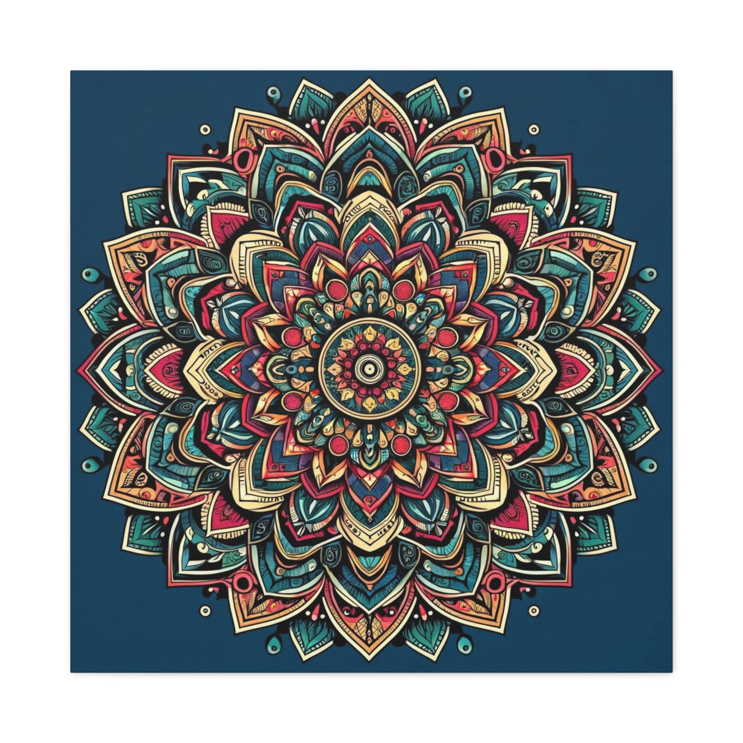 Matte Canvas, Stretched, 1.25" - Mandala and intricate geometric designs - Wall Art