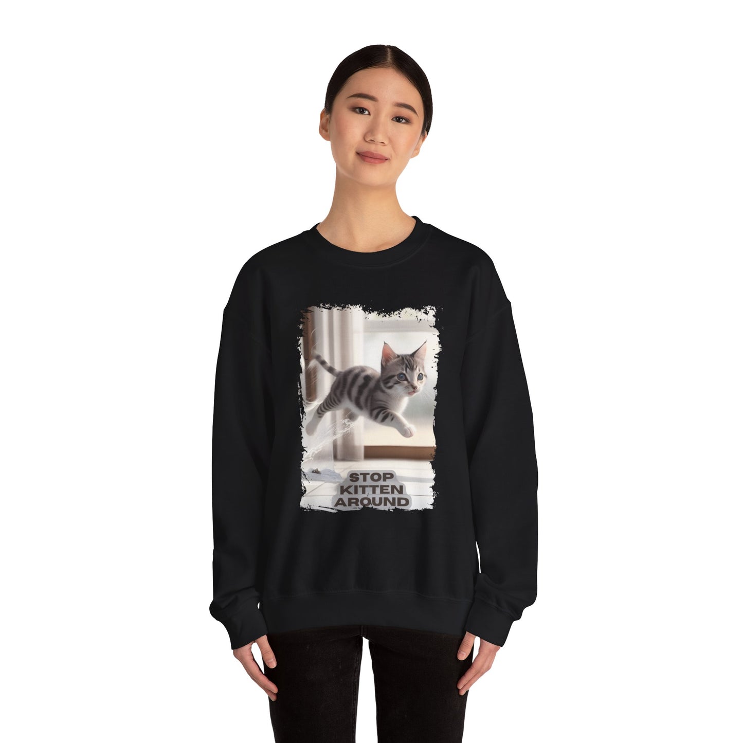 Unisex Heavy Blend™ Crewneck Sweatshirt - Stop Kitten Around