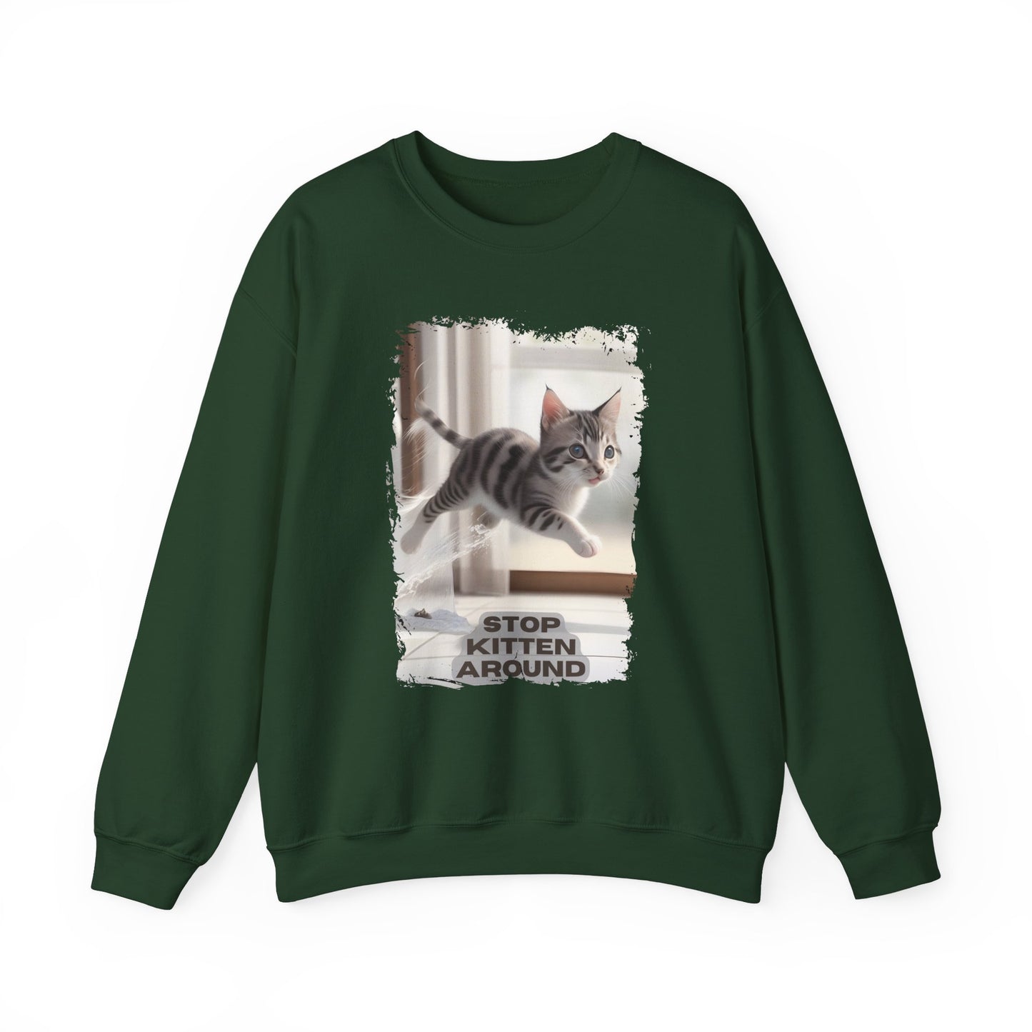 Unisex Heavy Blend™ Crewneck Sweatshirt - Stop Kitten Around