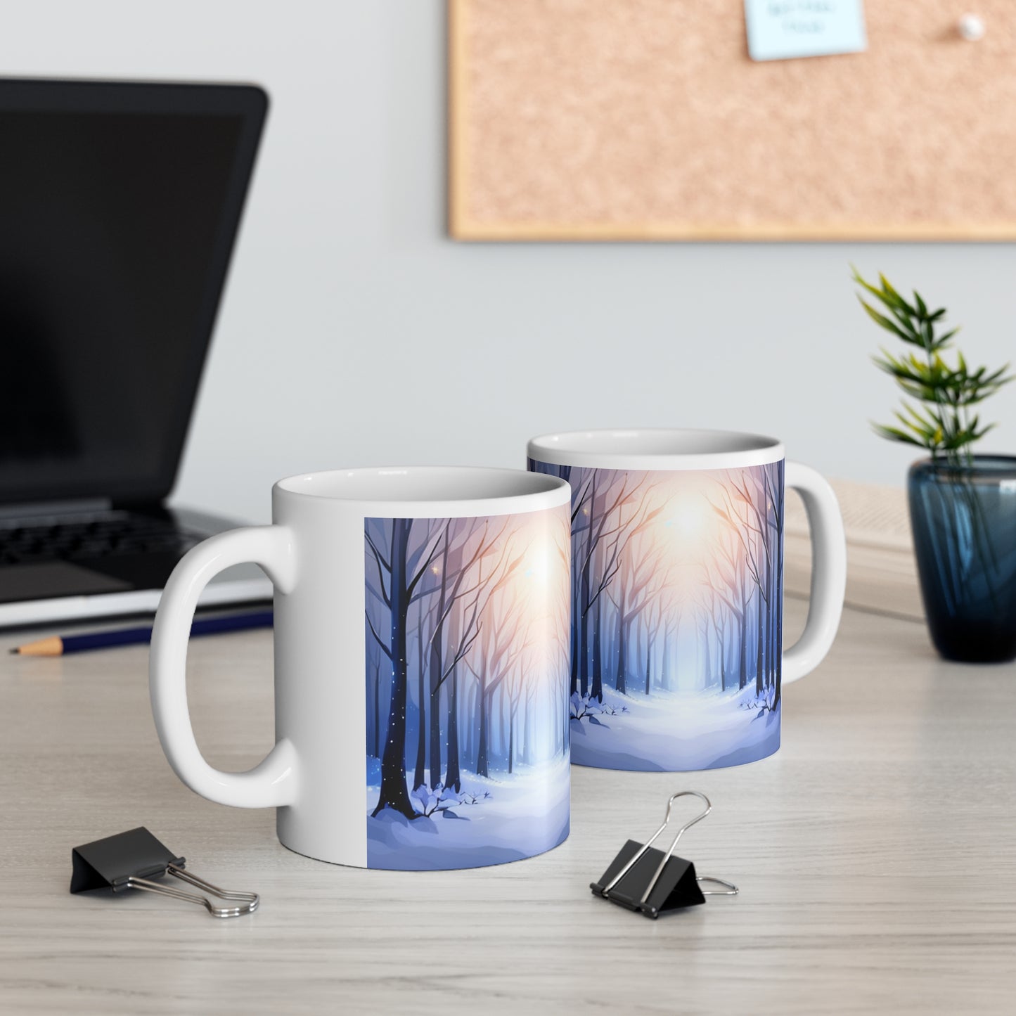 Ceramic Mug 11oz - Winter Forest