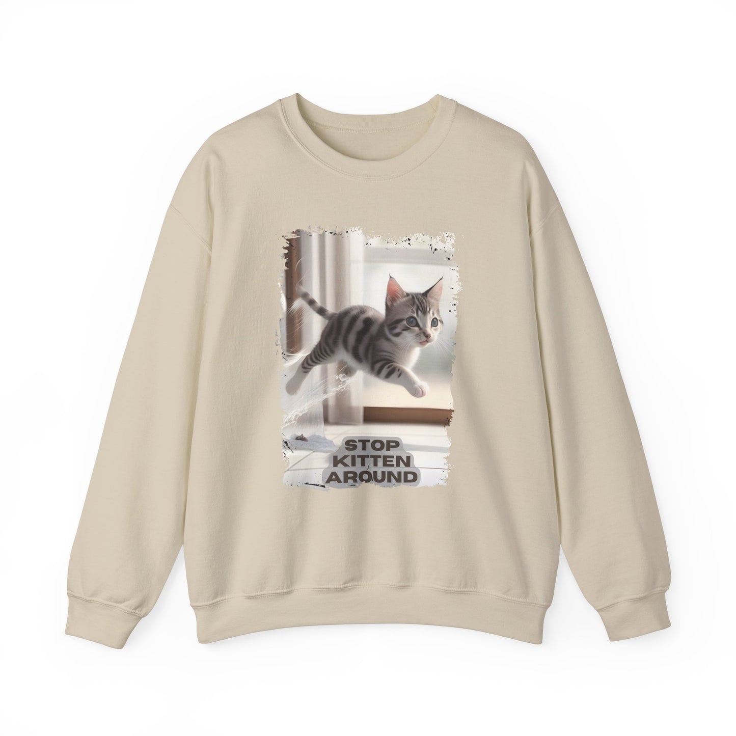 Unisex Heavy Blend™ Crewneck Sweatshirt - Stop Kitten Around