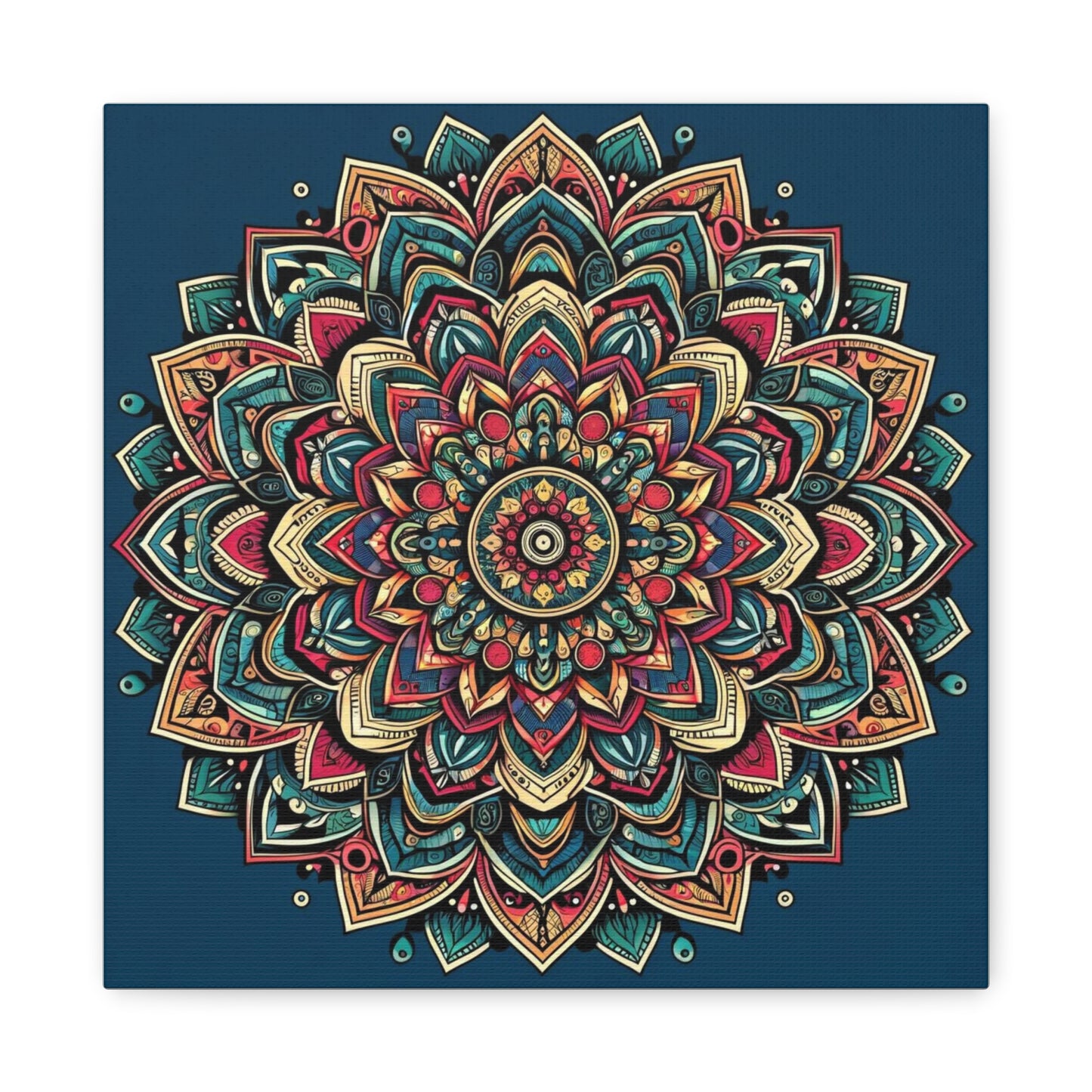 Matte Canvas, Stretched, 1.25" - Mandala and intricate geometric designs - Wall Art