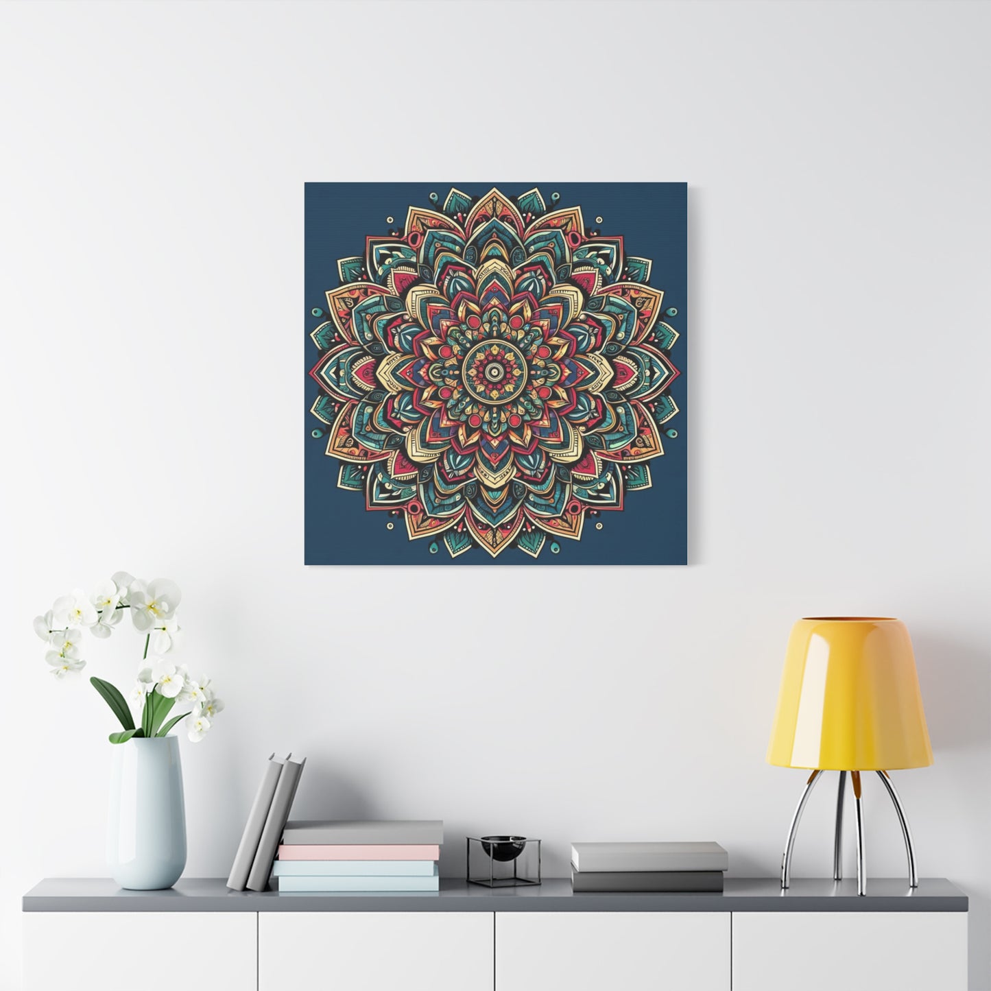 Matte Canvas, Stretched, 1.25" - Mandala and intricate geometric designs - Wall Art