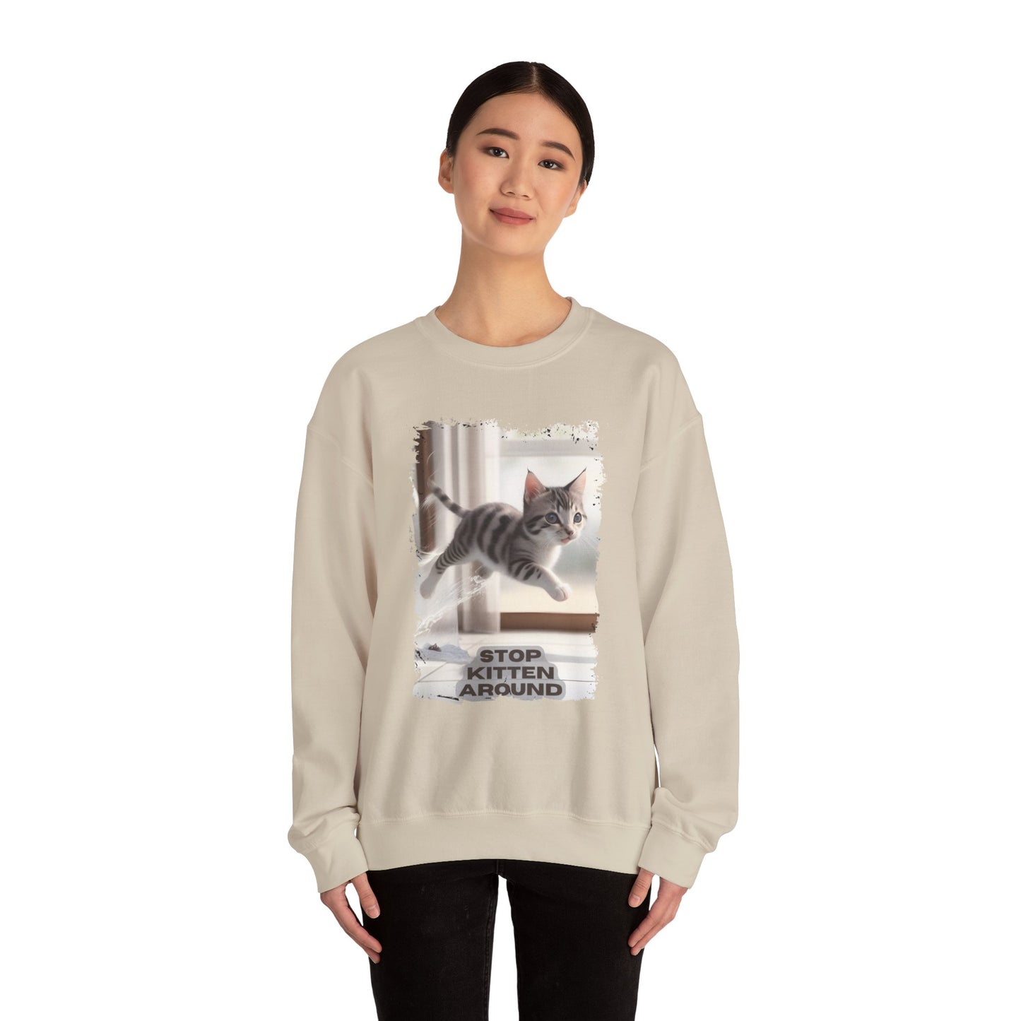 Unisex Heavy Blend™ Crewneck Sweatshirt - Stop Kitten Around