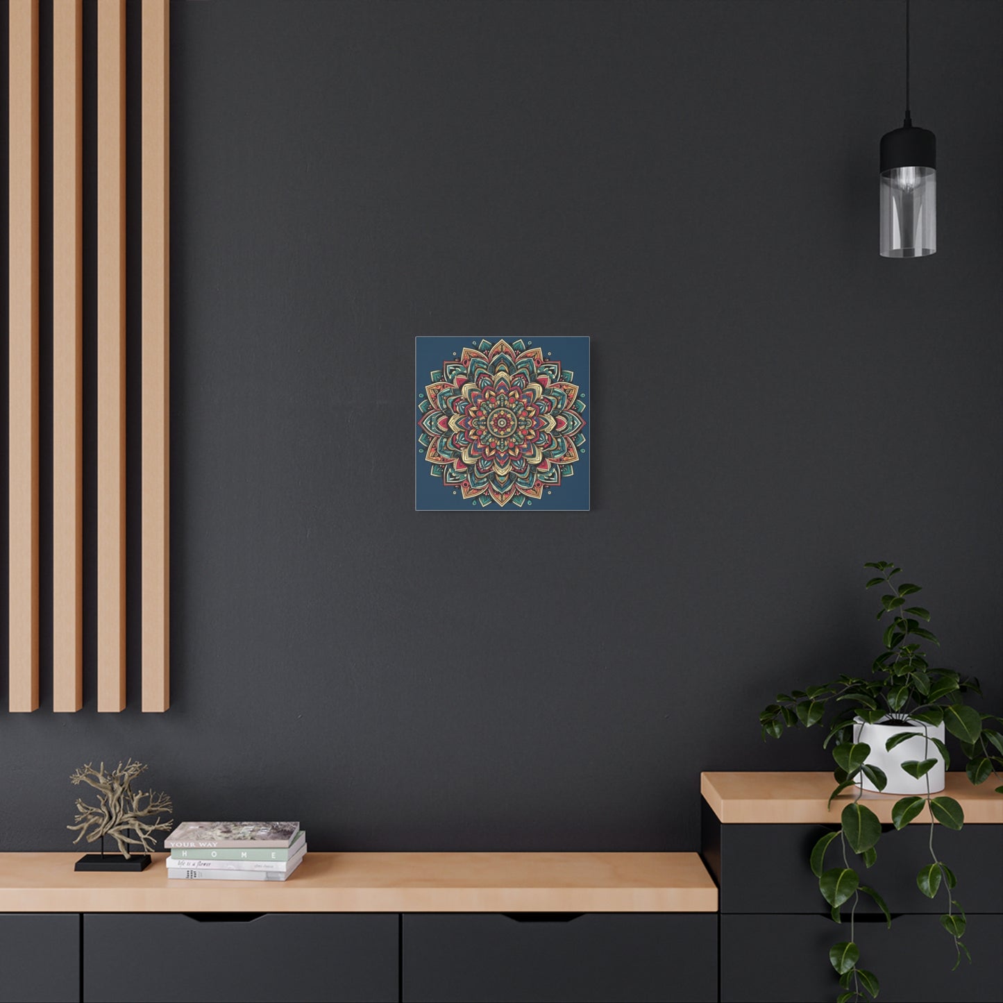 Matte Canvas, Stretched, 1.25" - Mandala and intricate geometric designs - Wall Art