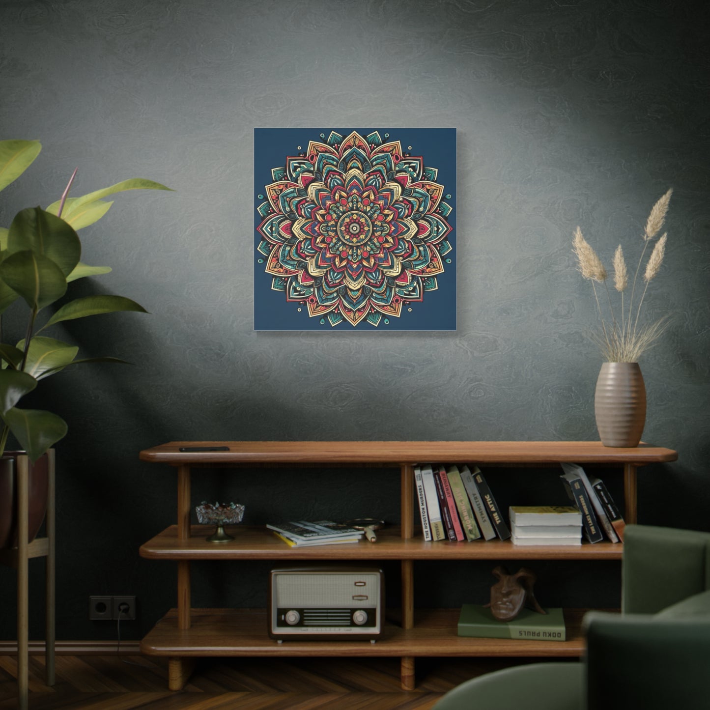 Matte Canvas, Stretched, 1.25" - Mandala and intricate geometric designs - Wall Art