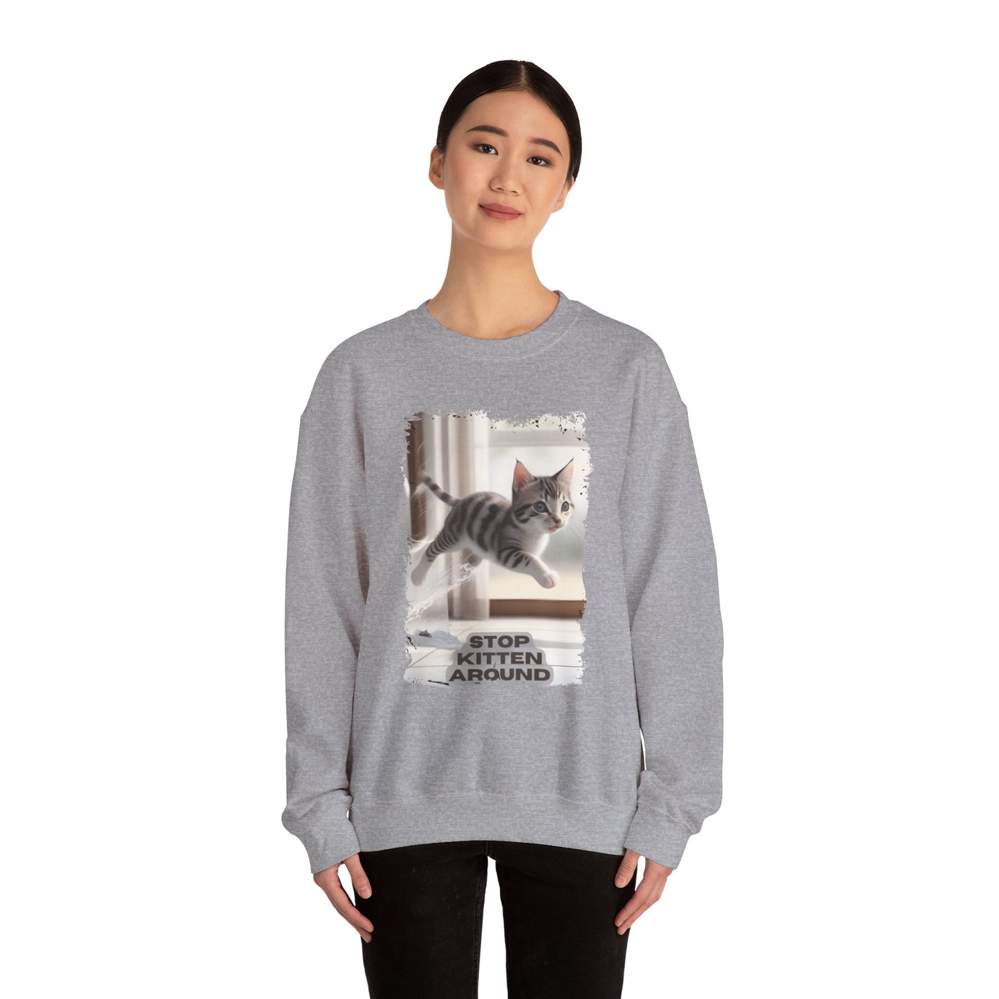 Unisex Heavy Blend™ Crewneck Sweatshirt - Stop Kitten Around