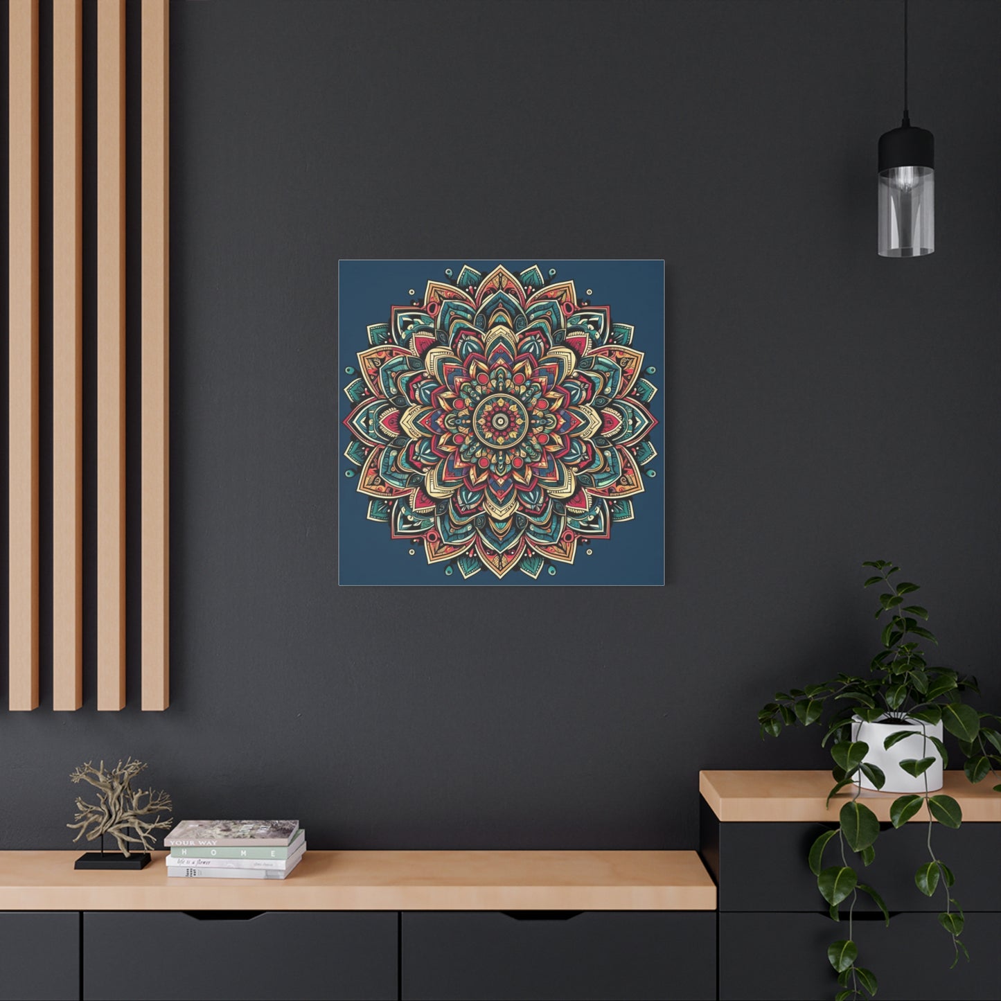 Matte Canvas, Stretched, 1.25" - Mandala and intricate geometric designs - Wall Art