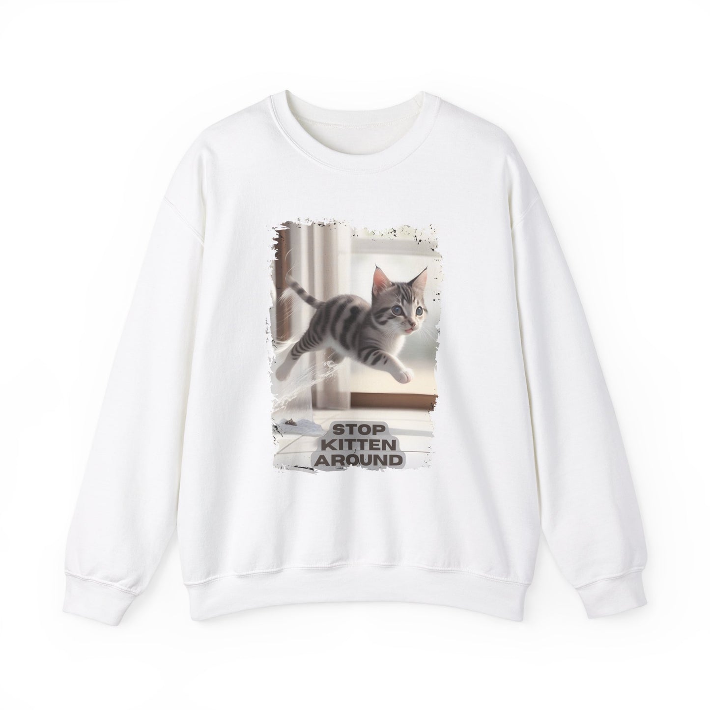 Unisex Heavy Blend™ Crewneck Sweatshirt - Stop Kitten Around