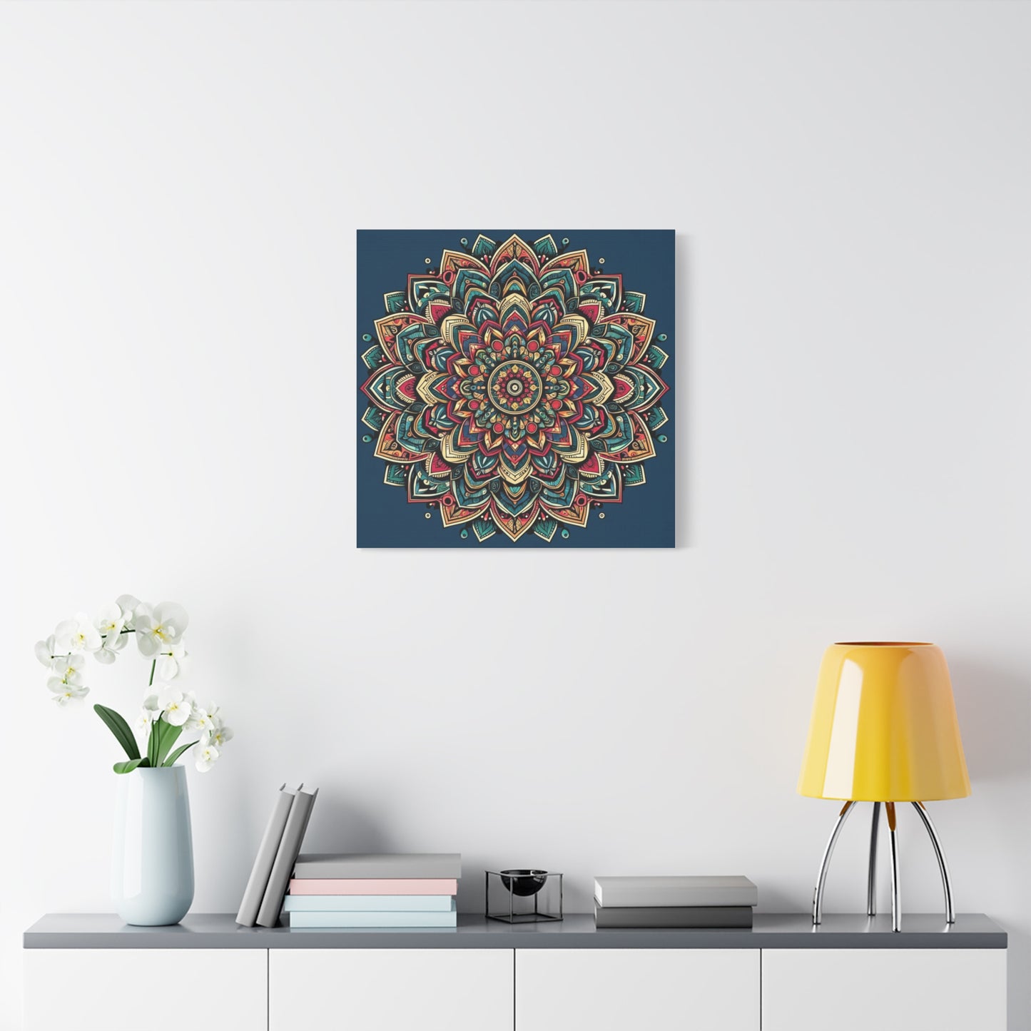 Matte Canvas, Stretched, 1.25" - Mandala and intricate geometric designs - Wall Art