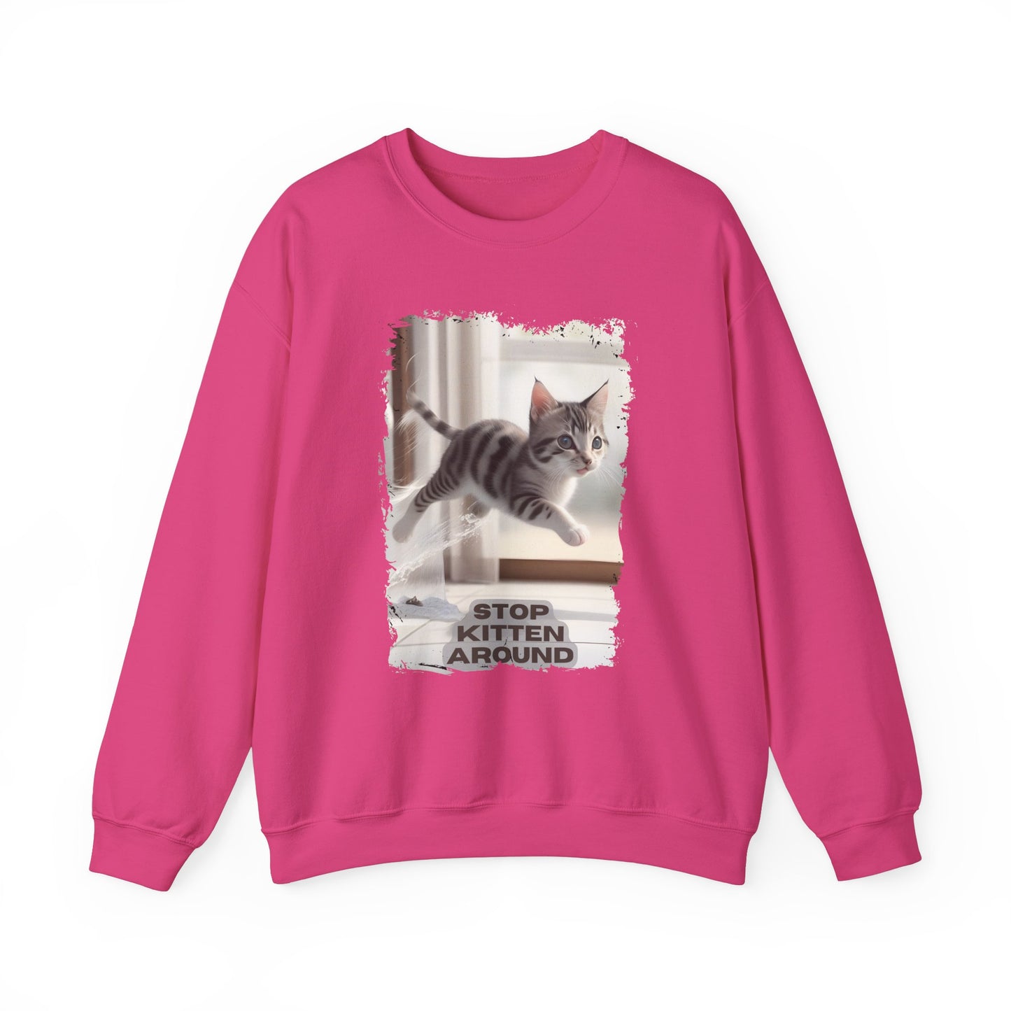 Unisex Heavy Blend™ Crewneck Sweatshirt - Stop Kitten Around