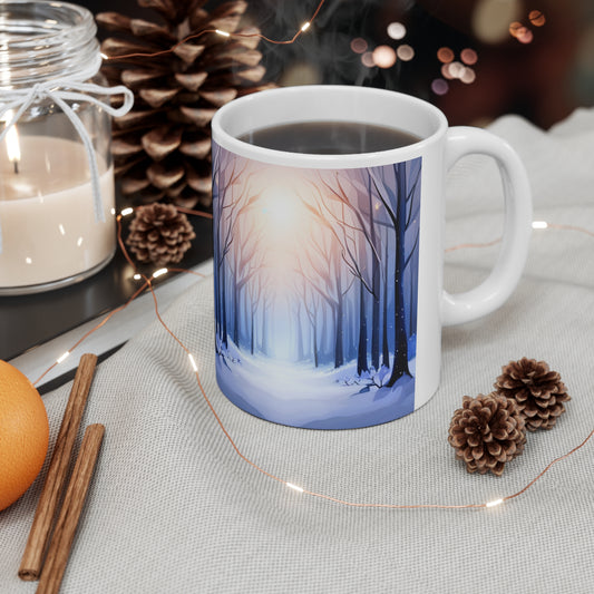 Ceramic Mug 11oz - Winter Forest