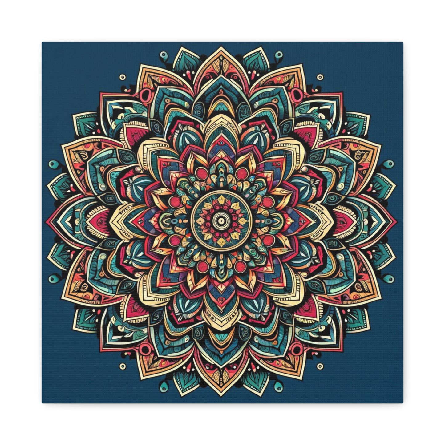 Matte Canvas, Stretched, 1.25" - Mandala and intricate geometric designs - Wall Art