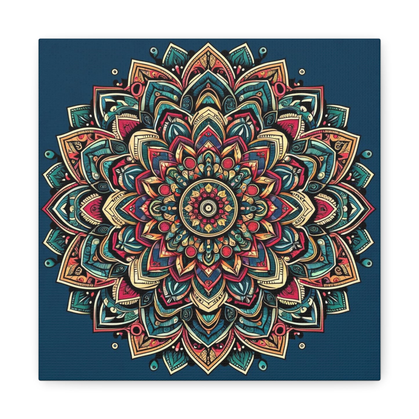 Matte Canvas, Stretched, 1.25" - Mandala and intricate geometric designs - Wall Art