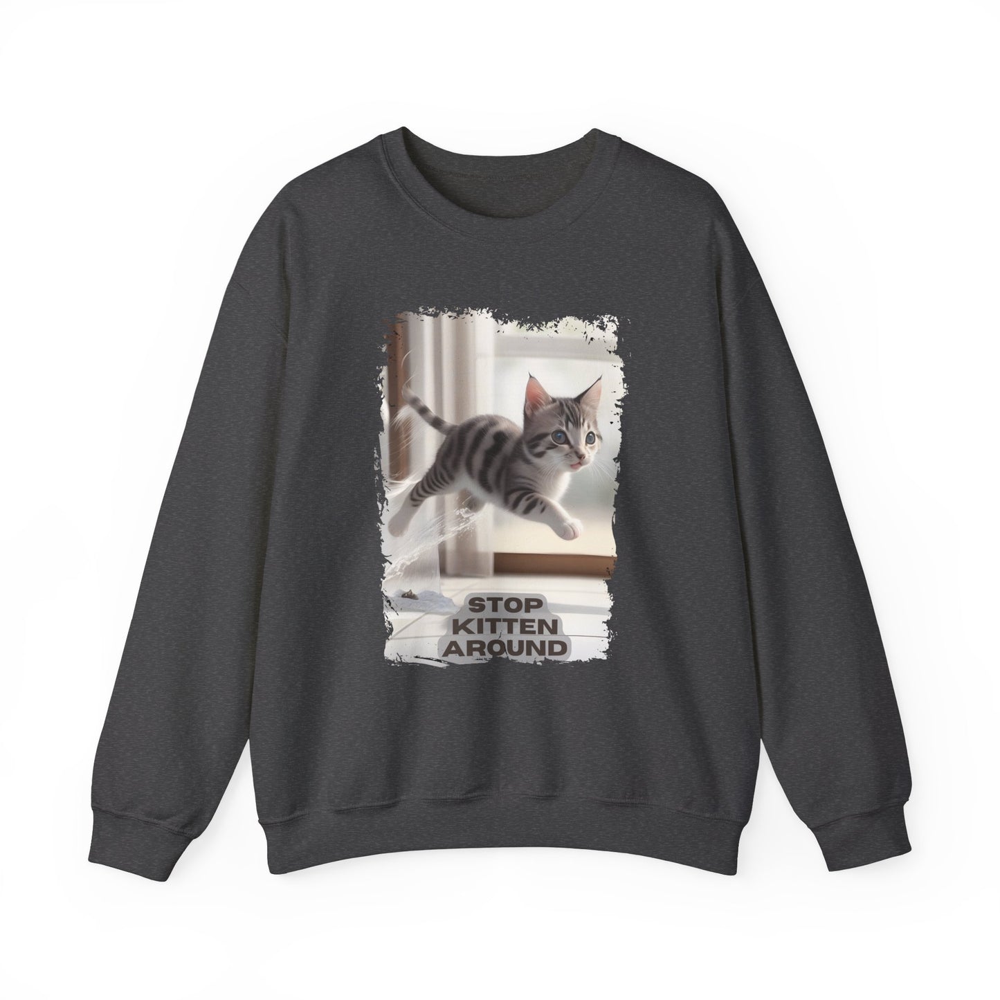 Unisex Heavy Blend™ Crewneck Sweatshirt - Stop Kitten Around