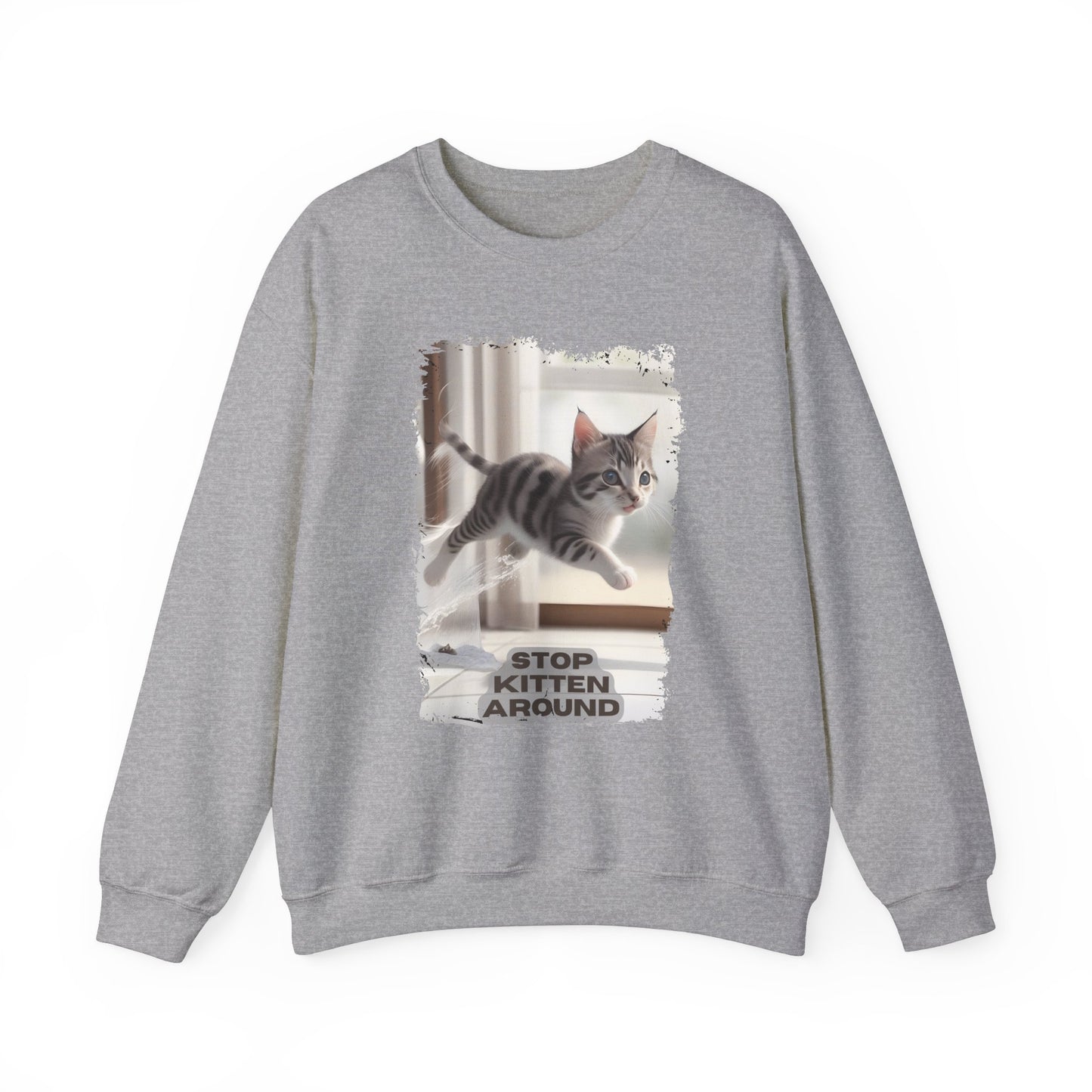 Unisex Heavy Blend™ Crewneck Sweatshirt - Stop Kitten Around