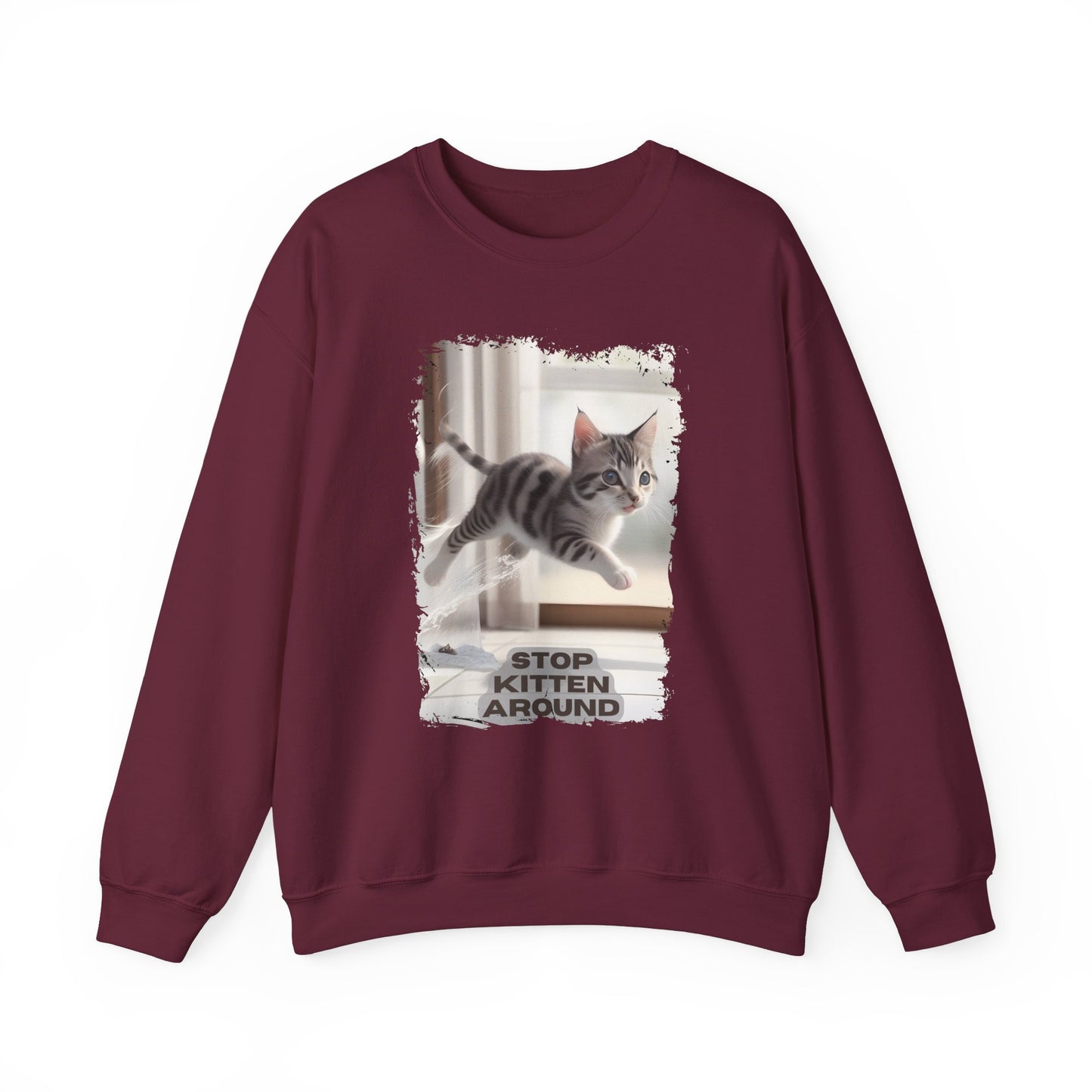 Unisex Heavy Blend™ Crewneck Sweatshirt - Stop Kitten Around