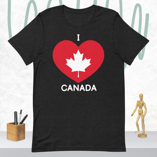 Unisex t-shirt - I Love Canada