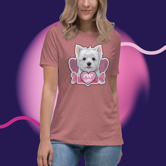 Women's Relaxed T-Shirt - PUP LUV