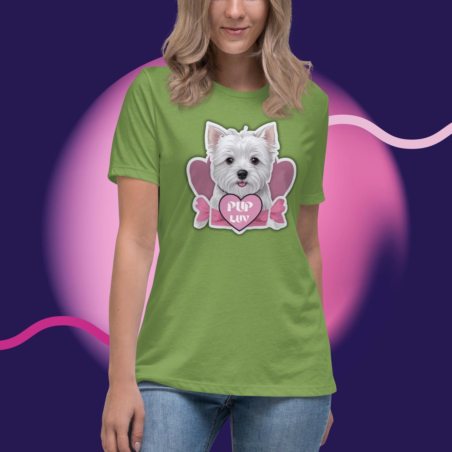 Women's Relaxed T-Shirt - PUP LUV